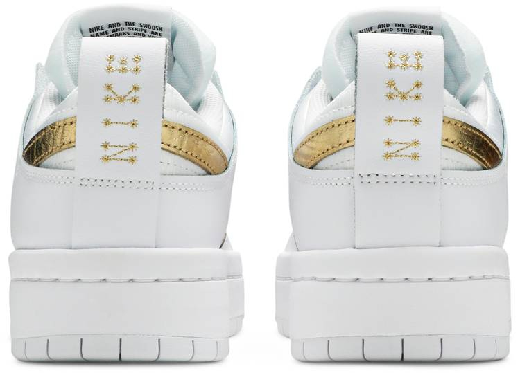 Wmns Dunk Low Disrupt 'White Metallic Gold' DD9676-100