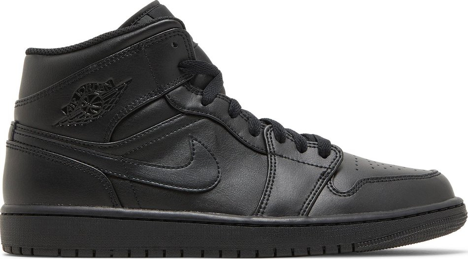 Air Jordan 1 Mid 'Triple Black' 2022 554724-093