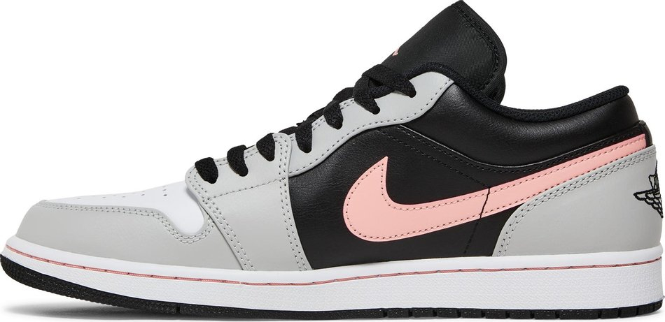 Air Jordan 1 Low 'Black Grey Fog Bleached Coral' 553558-062