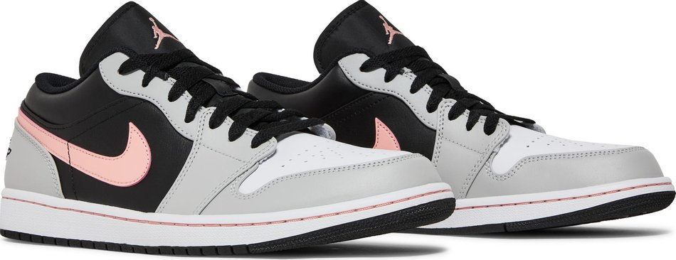 Air Jordan 1 Low 'Black Grey Fog Bleached Coral' 553558-062