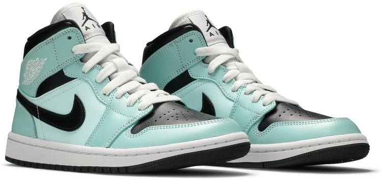 Wmns Air Jordan 1 Mid 'Aqua Black' BQ6472-300