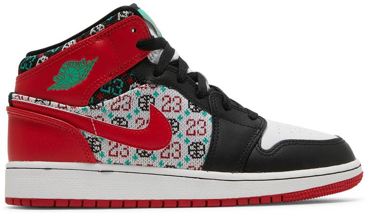 Air Jordan 1 Mid SE GS 'Ugly Christmas Sweater' DM1208-150