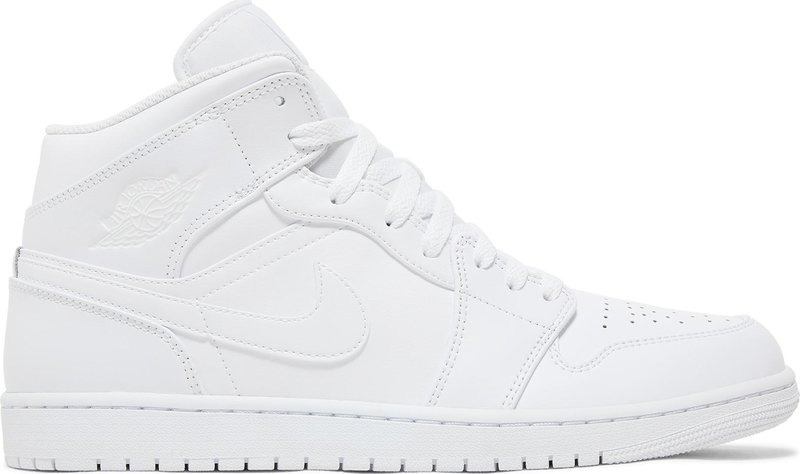 Air Jordan 1 Mid 'Triple White' 2022 554724-136