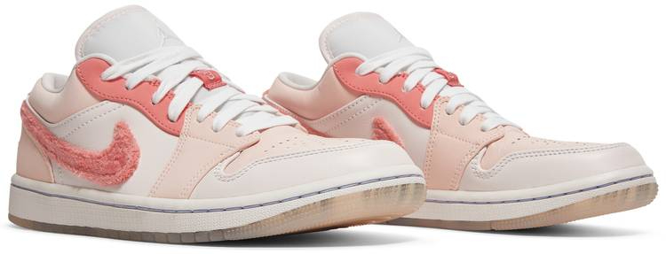 Air Jordan 1 Low White Pink Grey Shoes DM5443-666