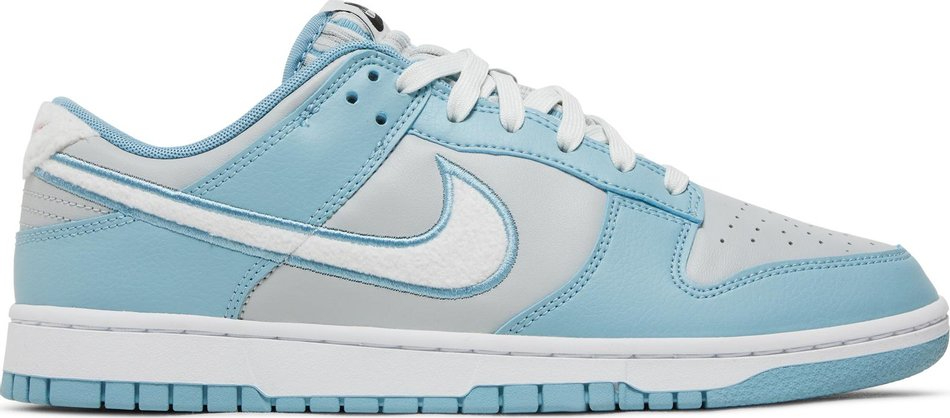 Dunk Low 'Fleece Swoosh - Light Blue' FB1871-011