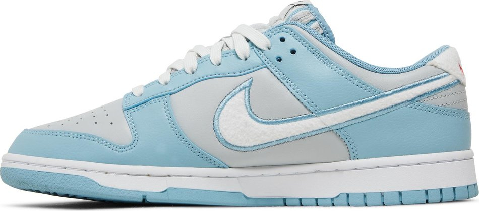 Dunk Low 'Fleece Swoosh - Light Blue' FB1871-011