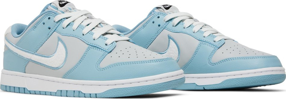 Dunk Low 'Fleece Swoosh - Light Blue' FB1871-011