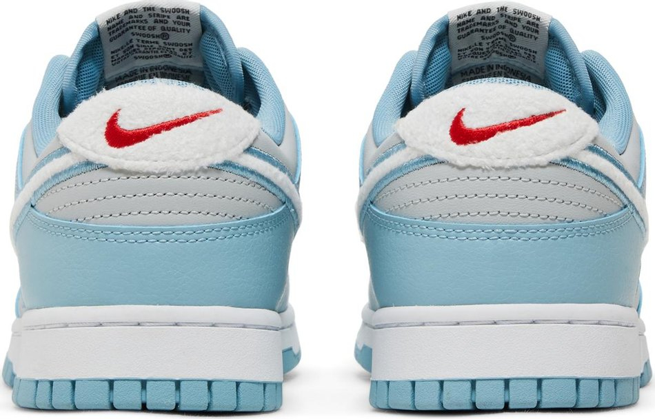 Dunk Low 'Fleece Swoosh - Light Blue' FB1871-011