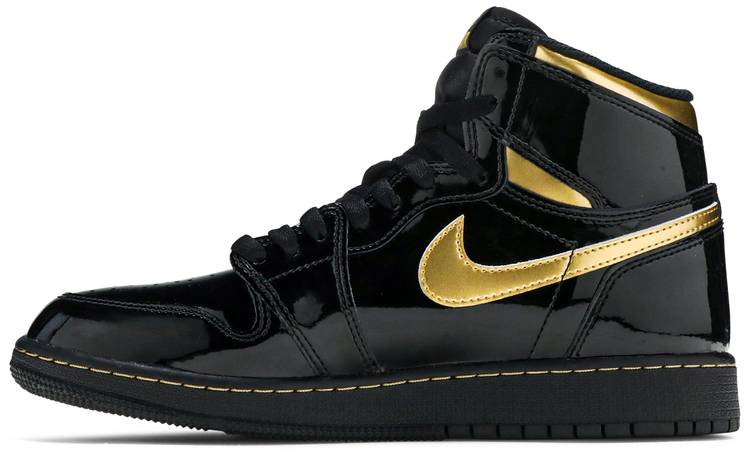 Air Jordan 1 Retro High OG GS 'Black Metallic Gold' 575441-032