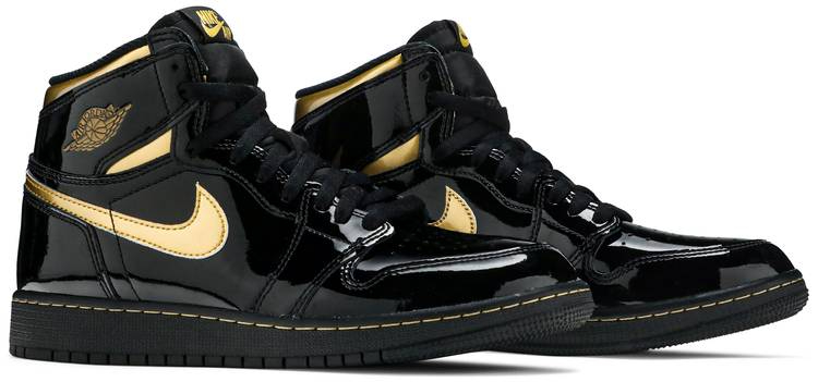 Air Jordan 1 Retro High OG GS 'Black Metallic Gold' 575441-032