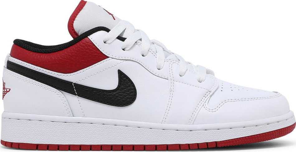 Air Jordan 1 Low GS 'White Gym Red' 553560-118