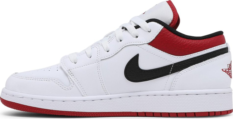 Air Jordan 1 Low GS 'White Gym Red' 553560-118