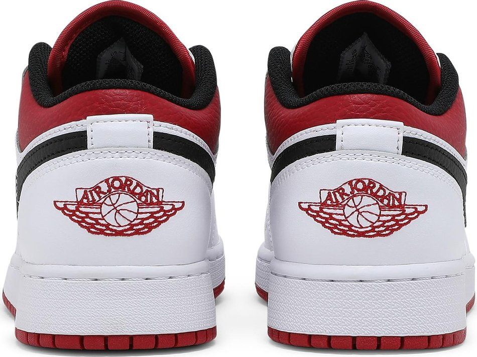 Air Jordan 1 Low GS 'White Gym Red' 553560-118