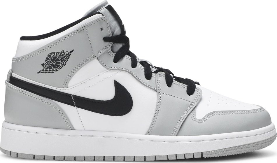 Air Jordan 1 Mid GS 'Light Smoke Grey' 554725-092